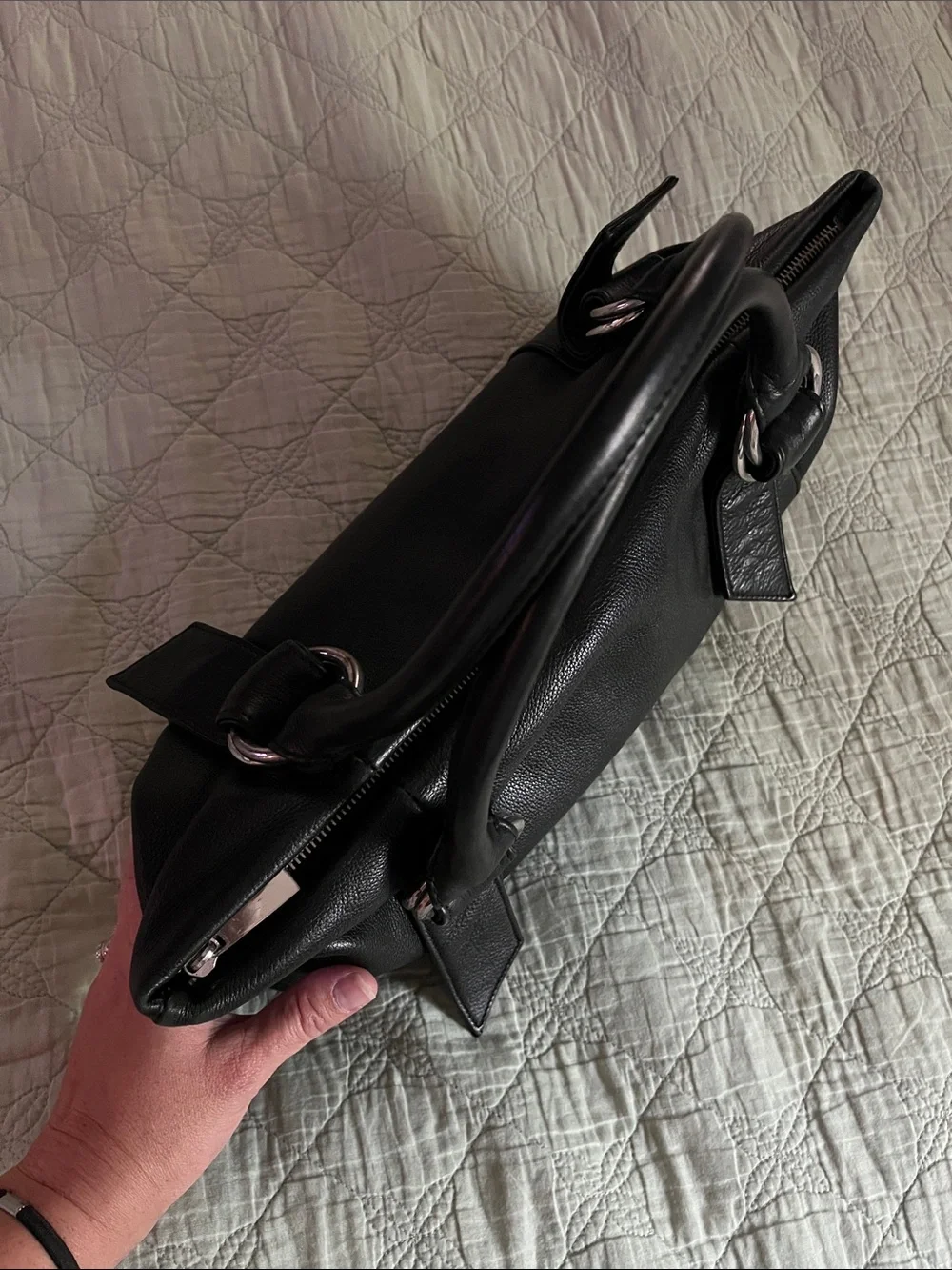 🍓TRADED🍓90s/Y2K EXPRESS Genuine Leather Satchel Handbag